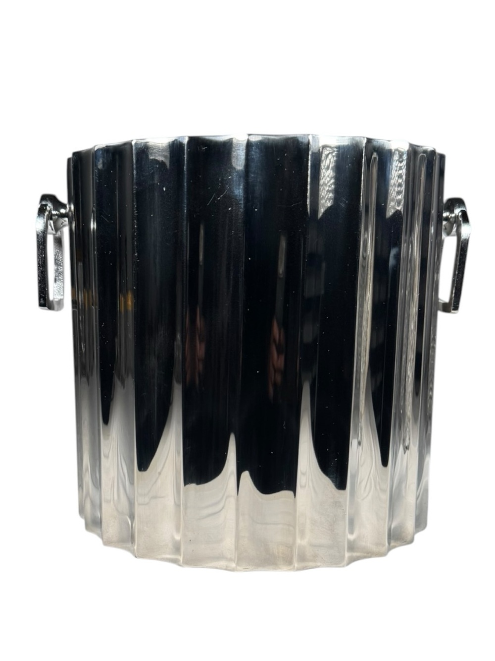 NEW Z Gallerie Skylar Wine Chiller Silver Metal Ice Bucket MSRP $69.95
